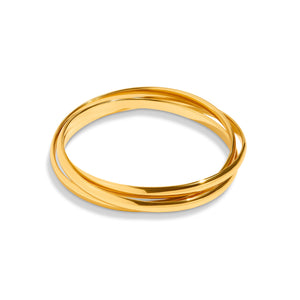 Trilogy Bangle (Gold)
