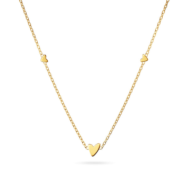 Mini Heart Necklace (Gold)