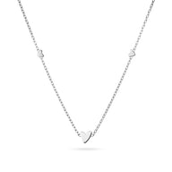 Mini Heart Necklace (Silver)