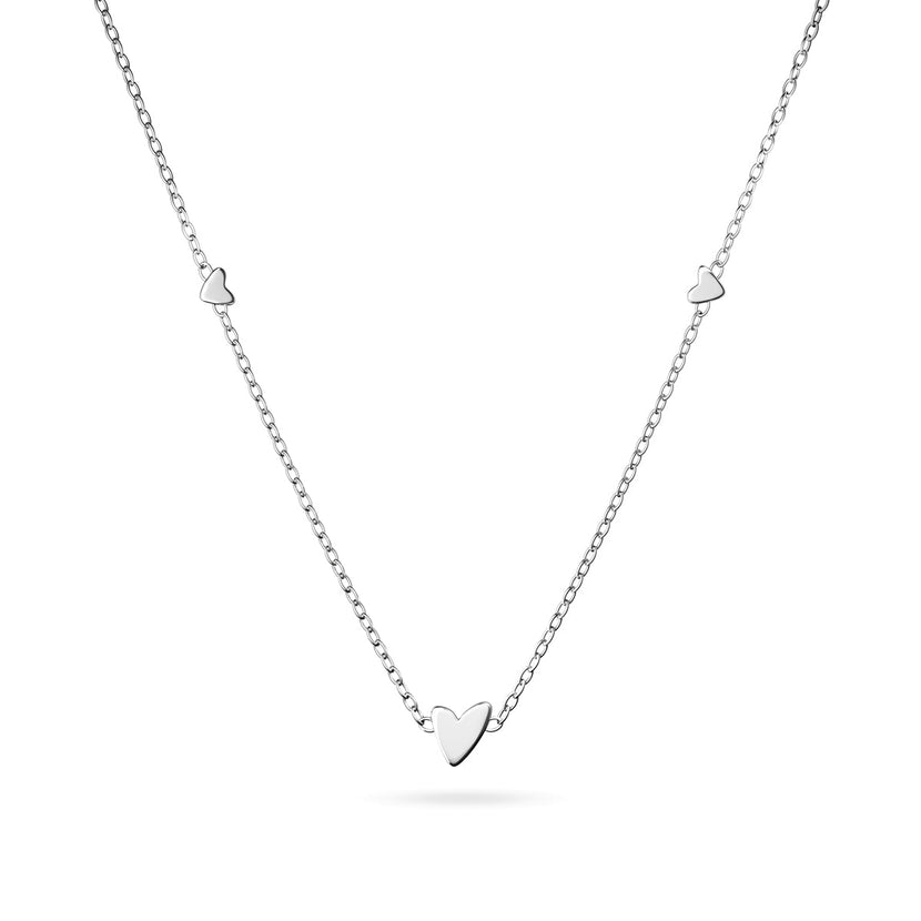 Mini Heart Necklace (Silver)
