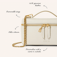 Leather Vanity Bag (Ivory)