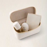 Leather Vanity Bag (Ivory)