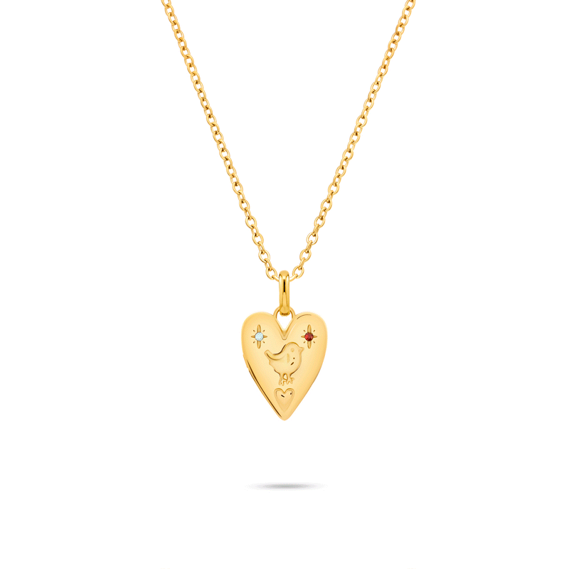 Murphys Sketches x Abbott Lyon Custom Robin Locket (Gold)