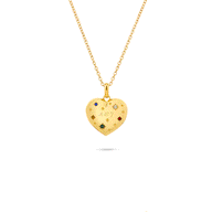 The Story of Us Heart Locket Necklace (Gold)