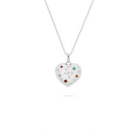 The Story of Us Heart Locket Necklace (Silver)