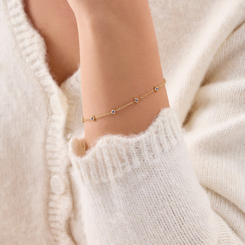 Written In The Stars Birthstone Bracelet (Gold)