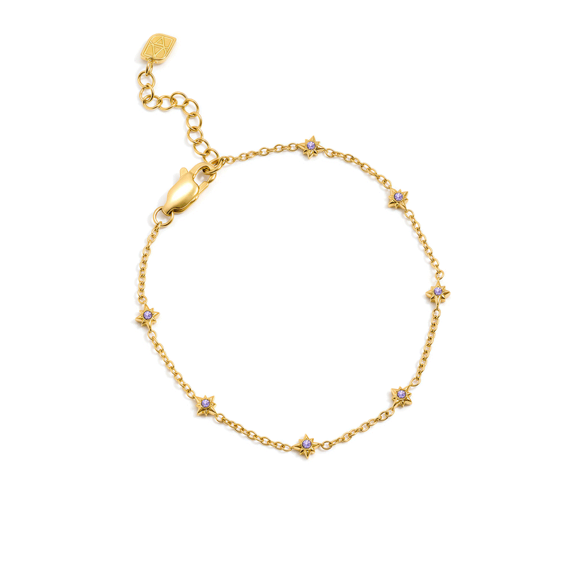 Written In The Stars Birthstone Bracelet (Gold)