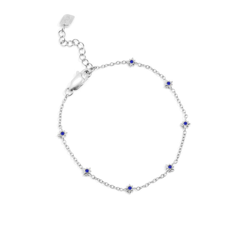 Written In The Stars Birthstone Bracelet (Silver)