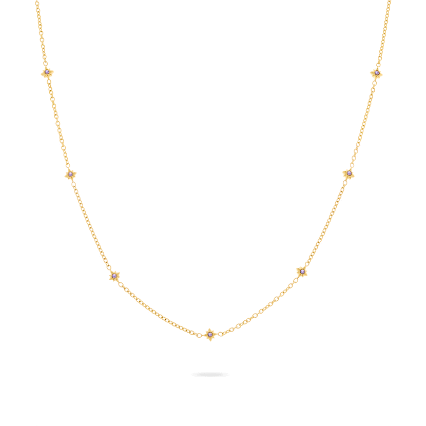 Written In The Stars Birthstone Necklace (Gold)