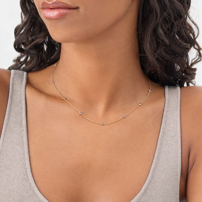 Written In The Stars Birthstone Necklace (Gold)
