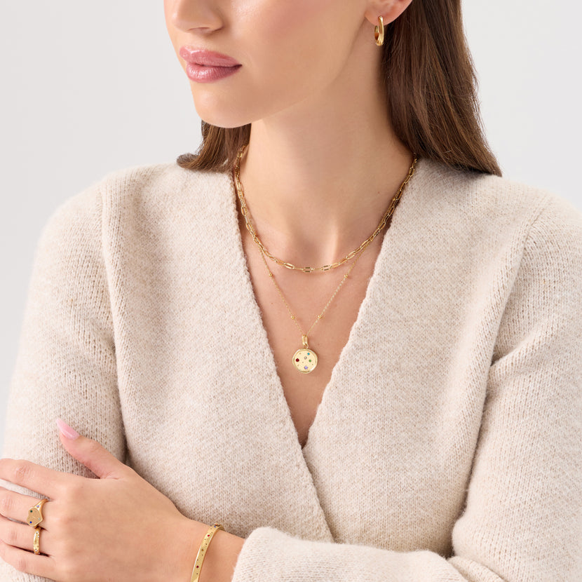 The Story of Us Coin Necklace (Gold)