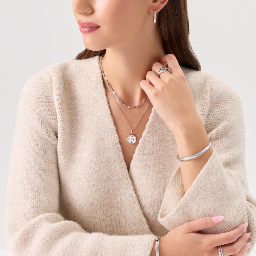The Story of Us Coin Necklace (Silver)