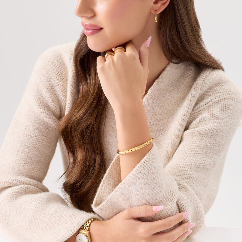 The Story of Us Bangle (Gold)