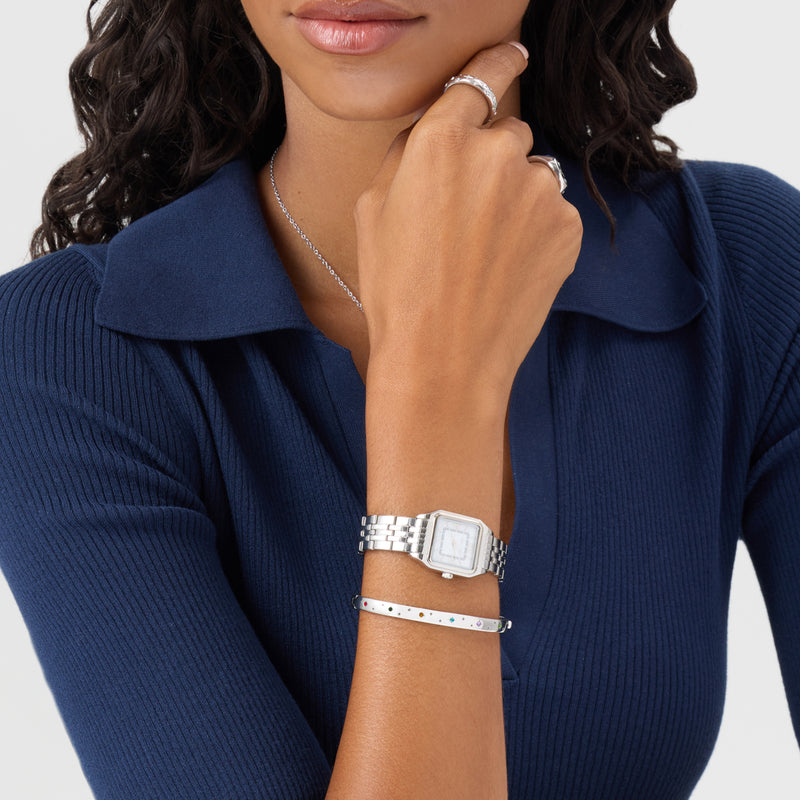 The Story of Us Bangle (Silver)