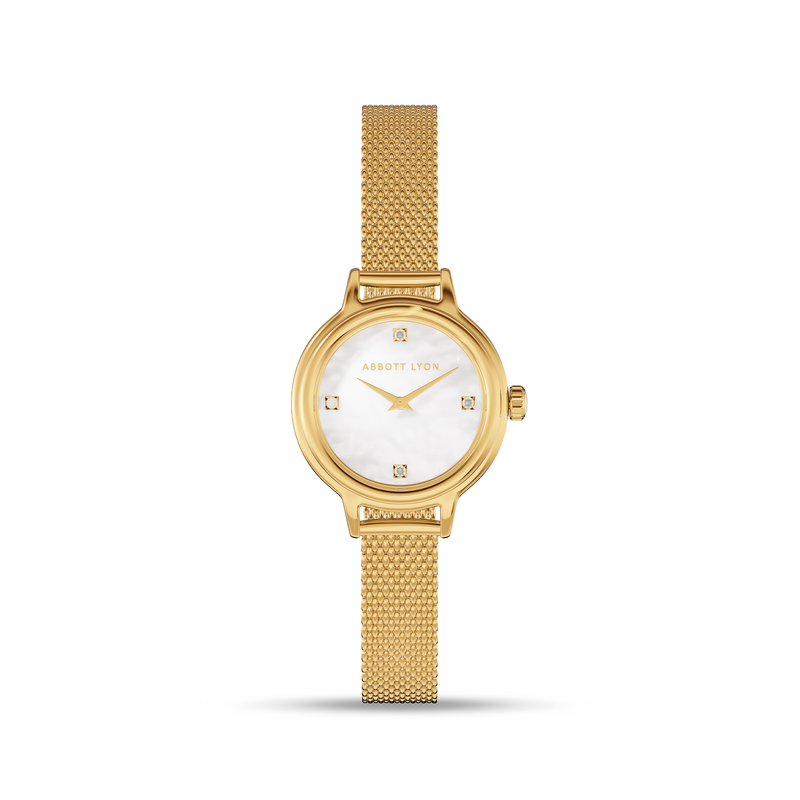 Avery Mesh 23mm Watch (Gold)