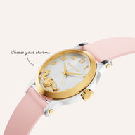 Mini Me Floating Charm 24mm Watch (Gold)