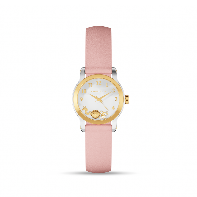 Mini Me Floating Charm 24mm Watch (Gold)