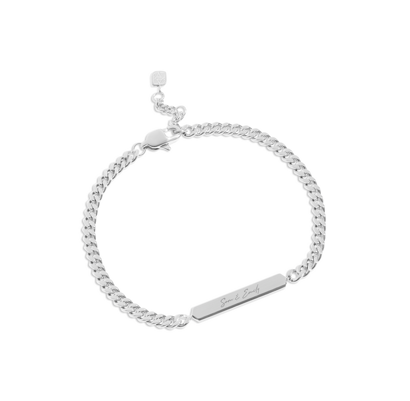 Men's Intersection ID Bracelet (Silver)