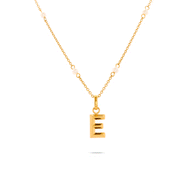 Knife Edge Initial Necklace (Gold)