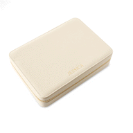Large Leather Jewellery Box (Oatmilk)