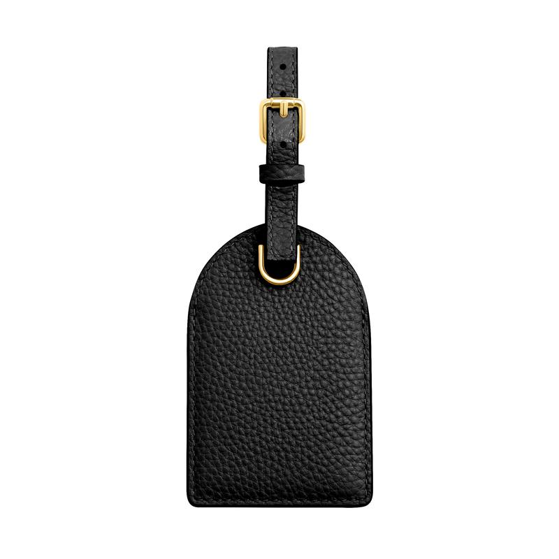 Leather Luggage Tag (Black)