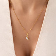 Celestial Skies Lunar Necklace Layered Set (Gold)