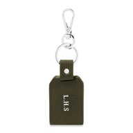 Men's Leather Photo Keyring (Green)