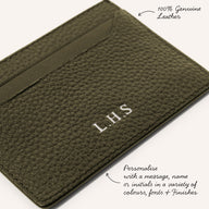 Men's Leather Card Holder (Green)