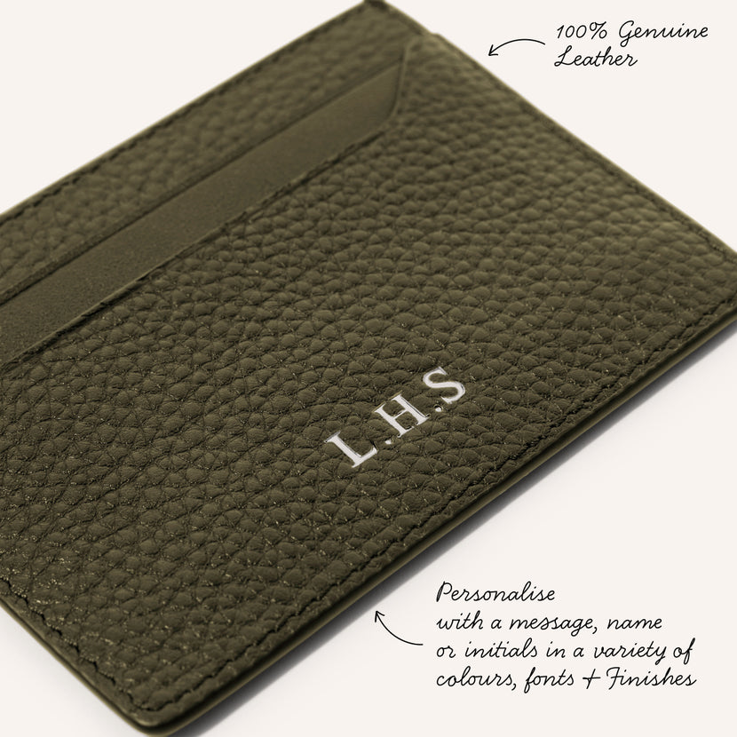 Men's Leather Card Holder (Green)