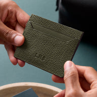 Men's Leather Card Holder (Green)