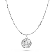 Traditional Zodiac Coin Necklace (Silver)