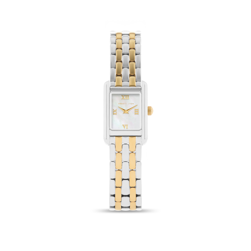 Mini Chelsea Mother of Pearl Watch (Gold/Silver)
