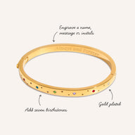 The Story of Us Bangle (Gold)