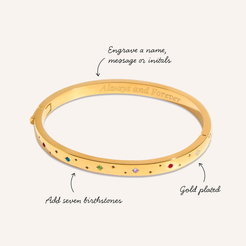 The Story of Us Bangle (Gold)