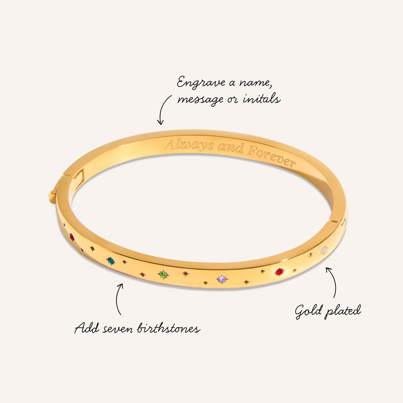 The Story of Us Bangle (Gold)