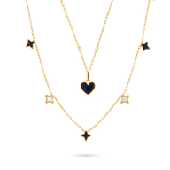 Celestial Skies Starlight Necklace Layerered Set (Gold)