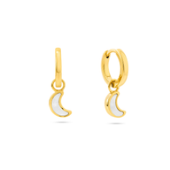 Lunar Hoop Earrings (Gold)