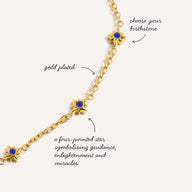 Written In The Stars Birthstone Bracelet (Gold)