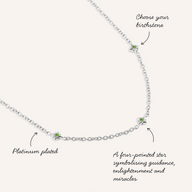 Written In The Stars Birthstone Necklace (Silver)