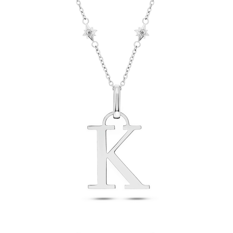 Written in the Stars Initial Necklace (Silver)