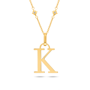 Written in the Stars Initial Necklace (Gold)