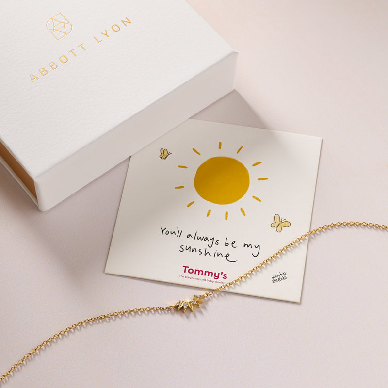 Tommy's Charity Sun Bracelet (Gold)