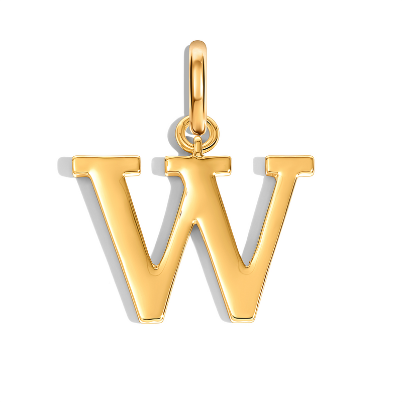 Large Didot Initial Accessories Charm (Gold)