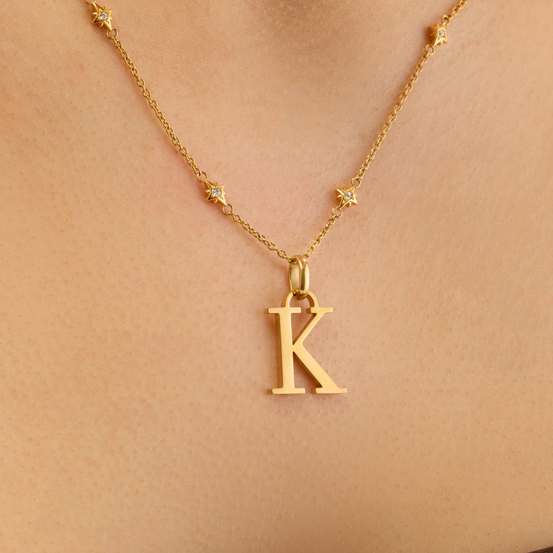 Written in the Stars Initial Necklace (Gold)