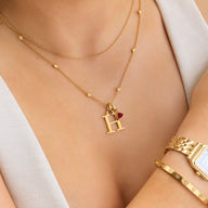 Written in the Stars Initial Necklace (Gold)