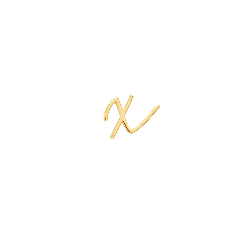 Made Mine Script Letter Bracelet (Gold) - Clientbase