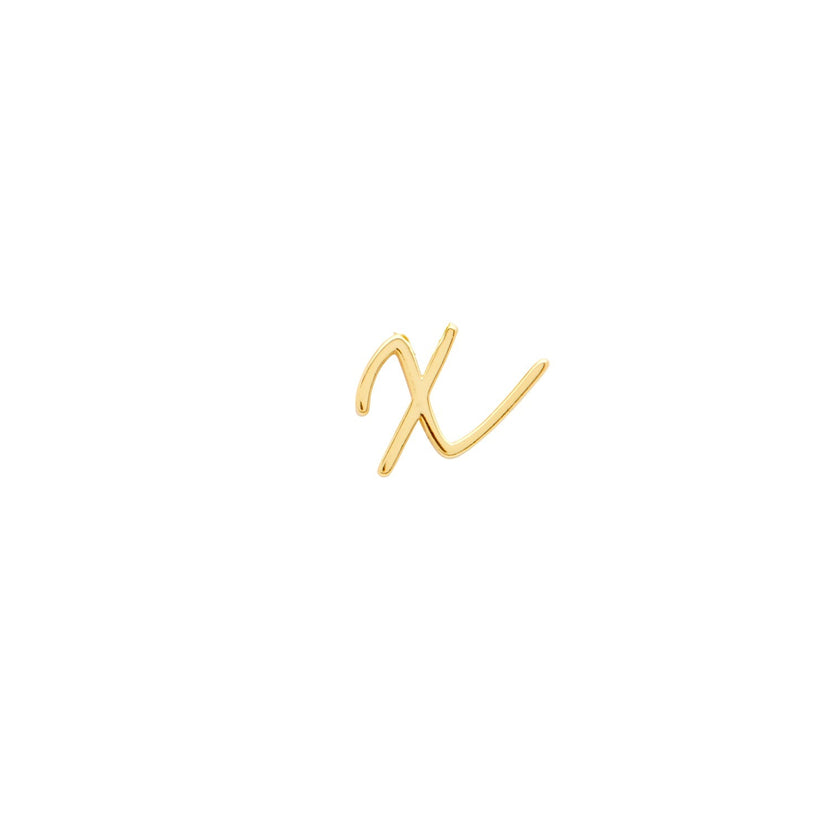Made Mine Script Letter Bracelet (Gold) - Clientbase