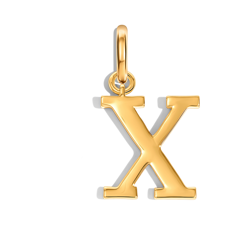 Large Didot Initial Accessories Charm (Gold)
