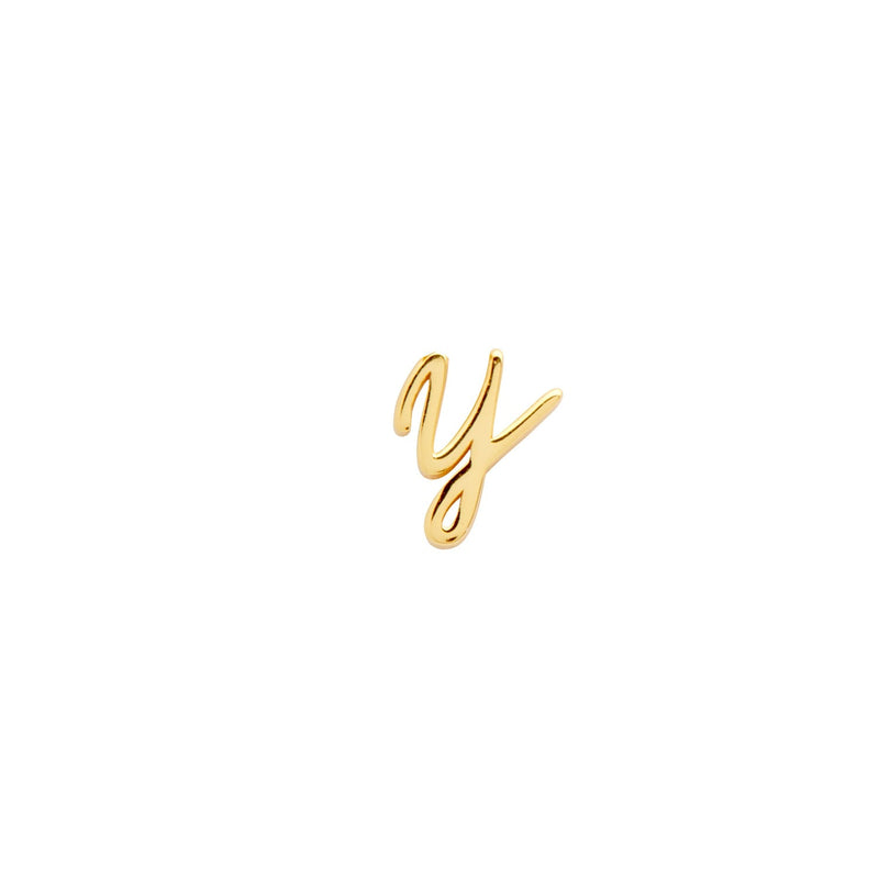 Made Mine Script Letter Bracelet (Gold) - Clientbase