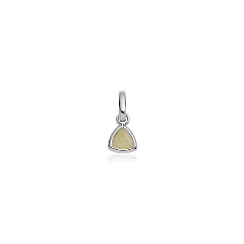 Droplet Birthstone Pendant (Silver)